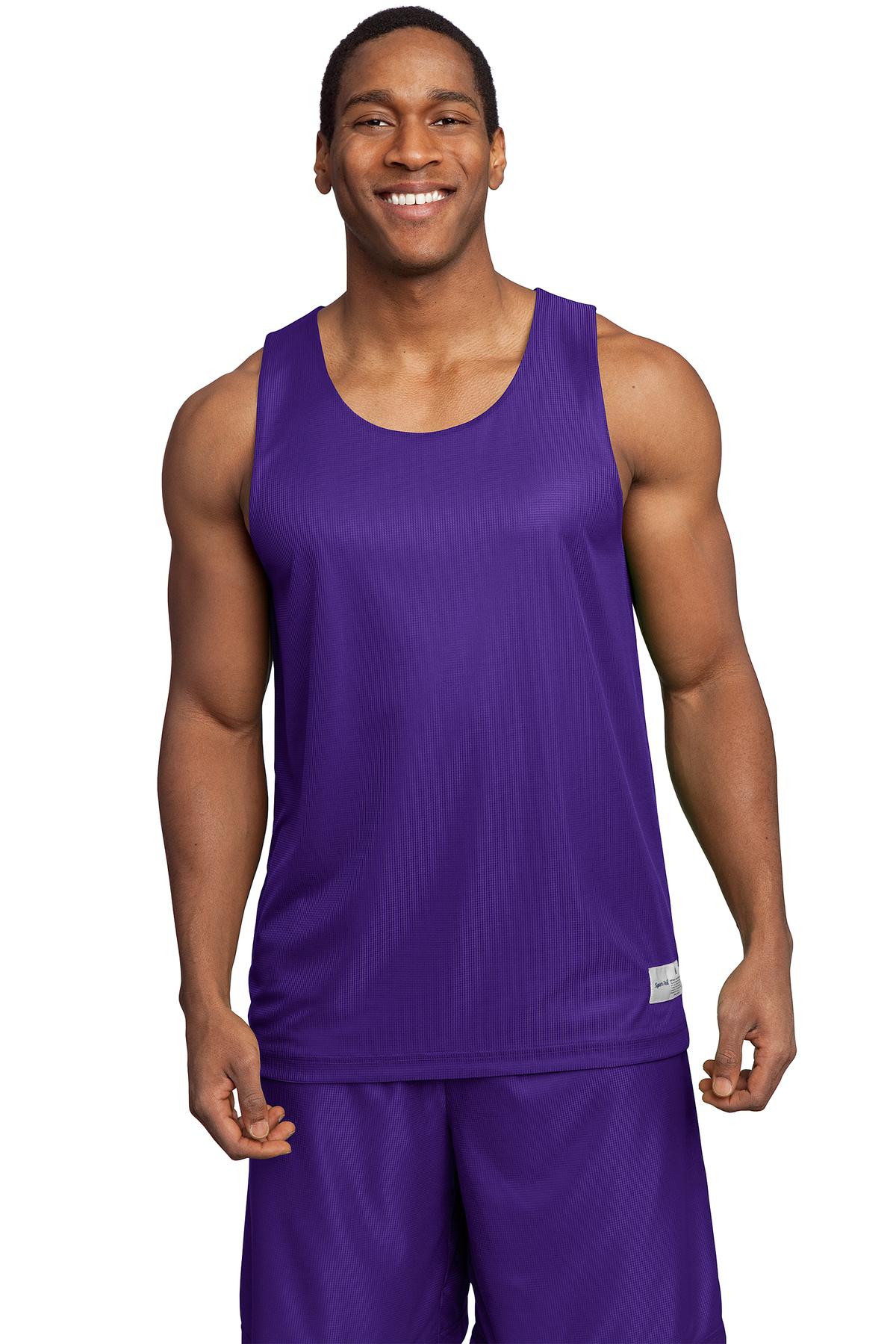 Sport-Tek Men's PosiCharge Mesh Reversible Tank. T550 Mens Apparel Shirts & Tops
