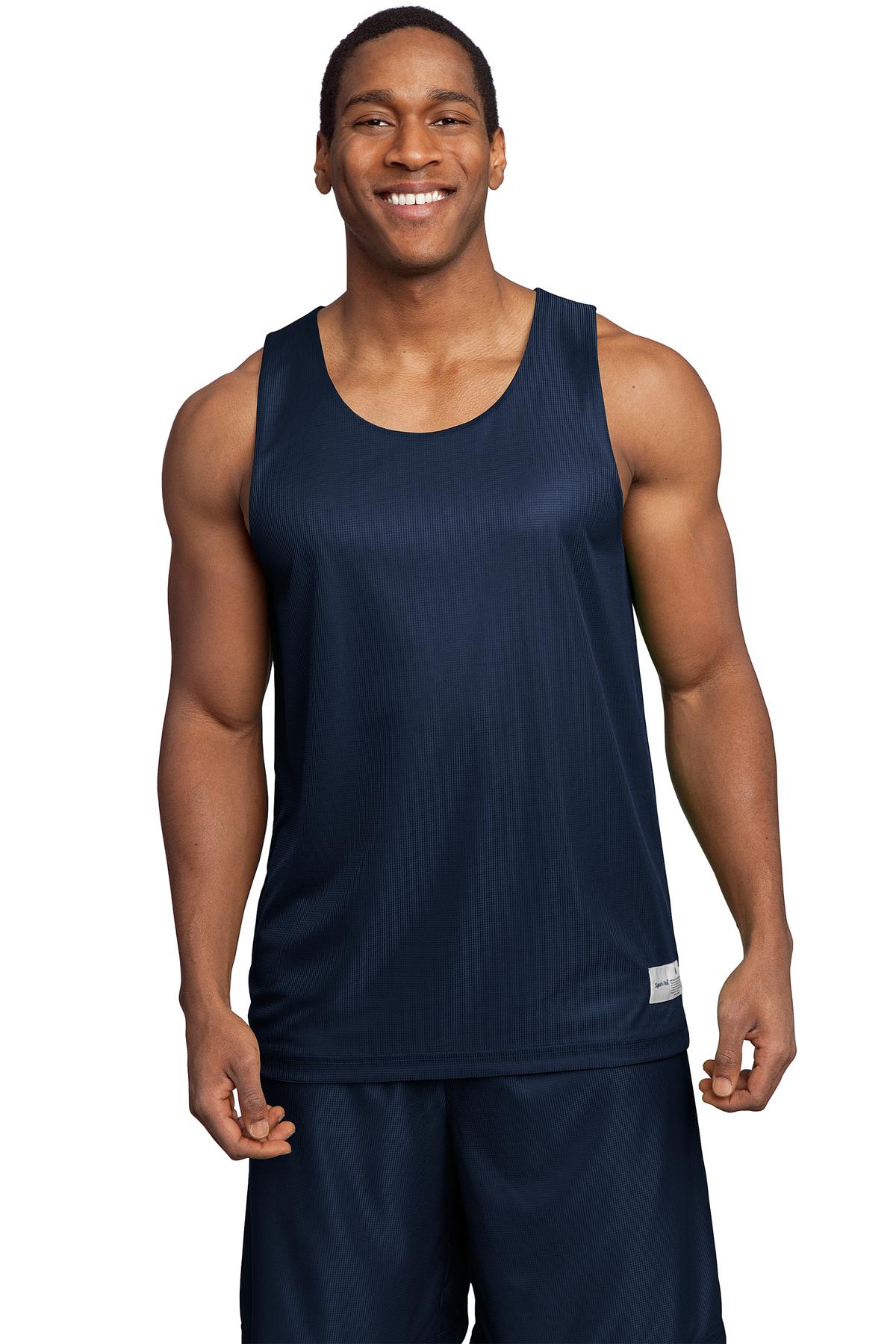 Sport-Tek Men's PosiCharge Mesh Reversible Tank. T550 Mens Apparel Shirts & Tops