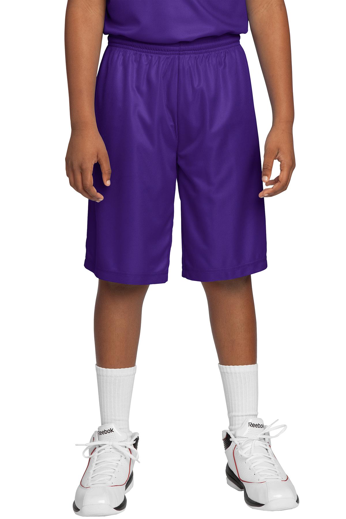 Sport-Tek Youth PosiCharge Mesh Reversible Short