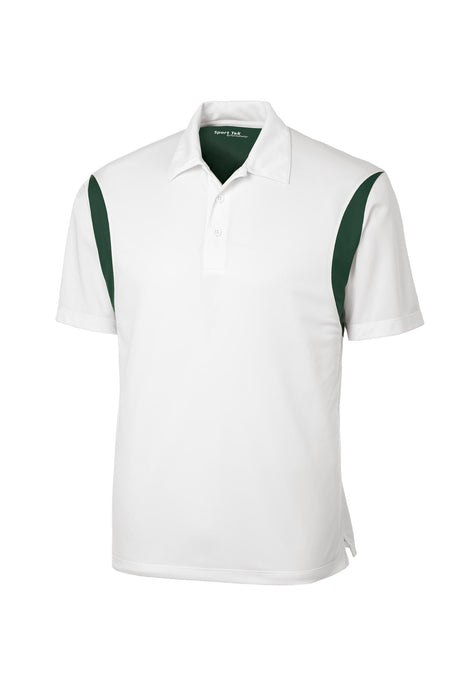 Sport-Tek Men's Back Blocked Micropique Sport-Wick Polo. ST656 Mens Apparel Shirts & Tops