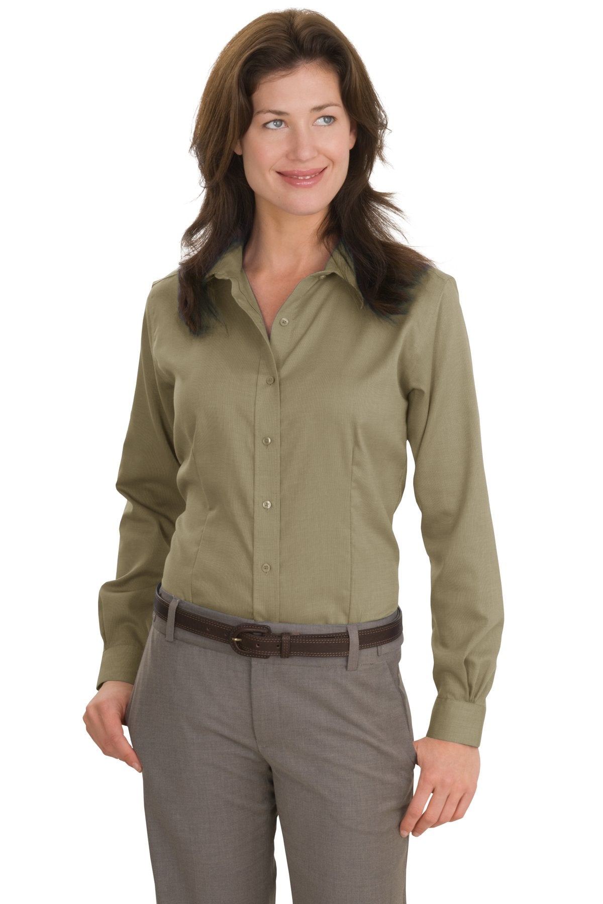 Red House Women's Nailhead Non-Iron Shirt. RH47 Corporate Apparel Shirts & Tops