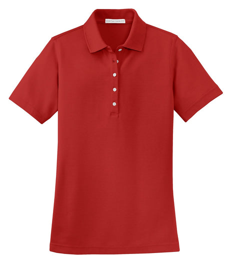 Port Authority Ladies EZCotton Pique Polo. L800 Womens Apparel Shirts & Tops