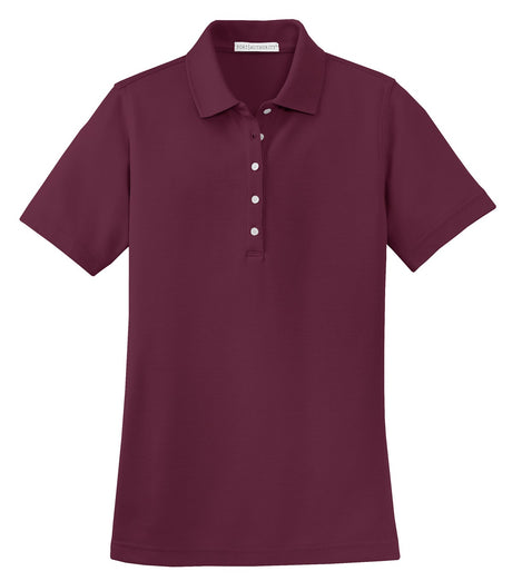 Port Authority Ladies EZCotton Pique Polo. L800 Womens Apparel Shirts & Tops