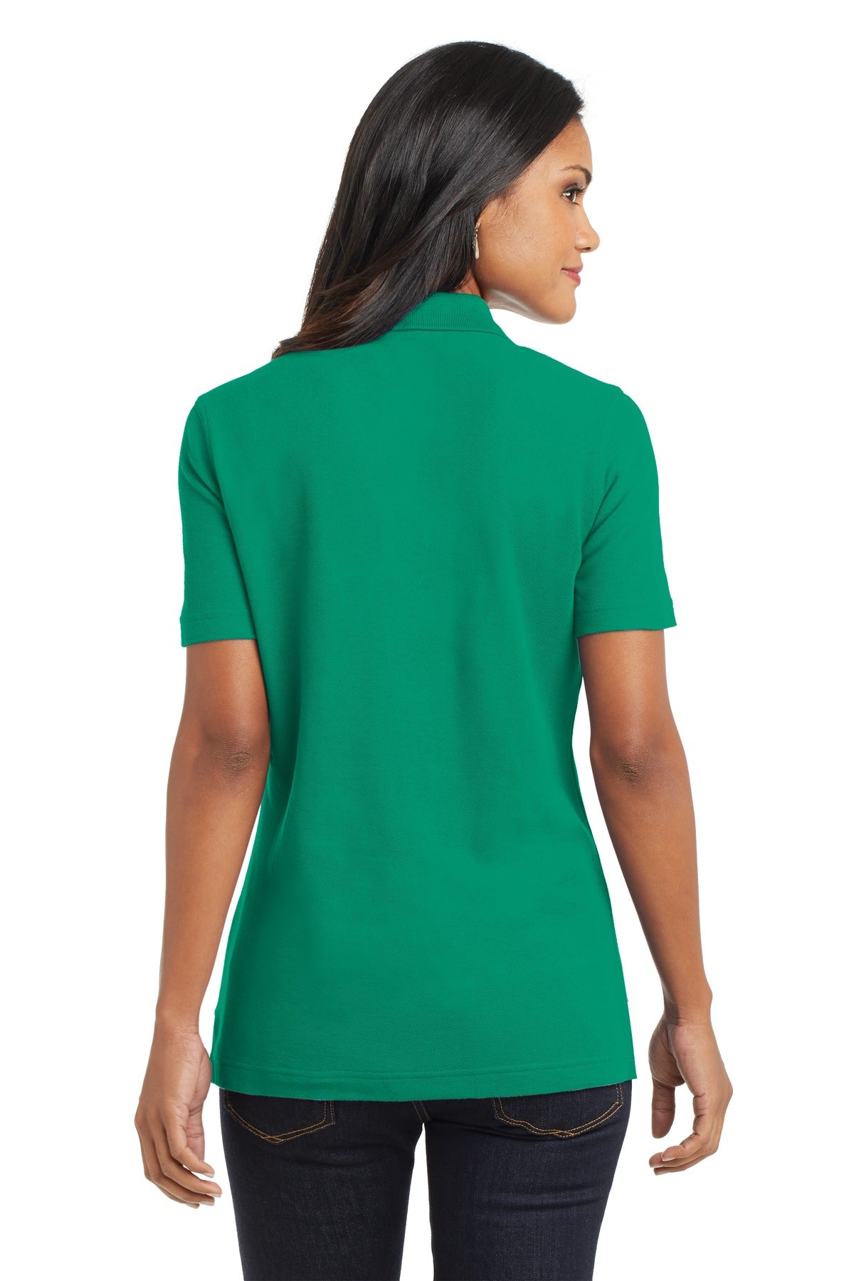 Port Authority Ladies EZCotton Pique Polo. L800 Womens Apparel Shirts & Tops