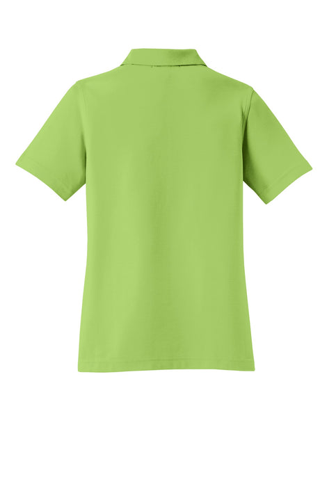 Port Authority Ladies EZCotton Pique Polo. L800 Womens Apparel Shirts & Tops