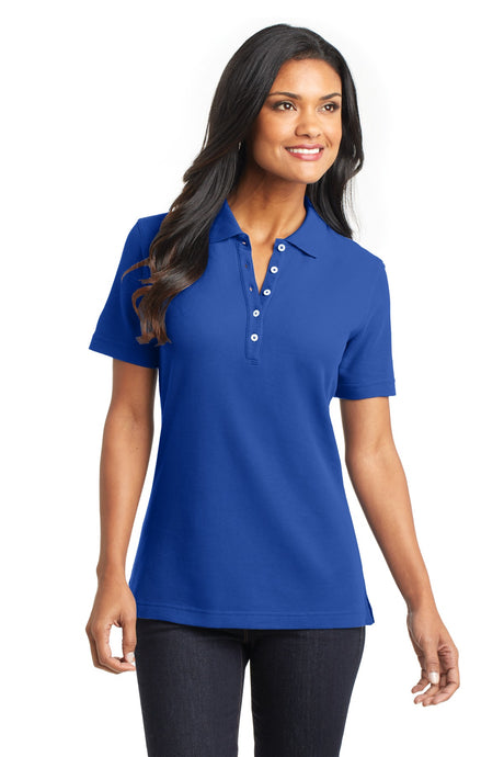Port Authority Ladies EZCotton Pique Polo. L800 Womens Apparel Shirts & Tops