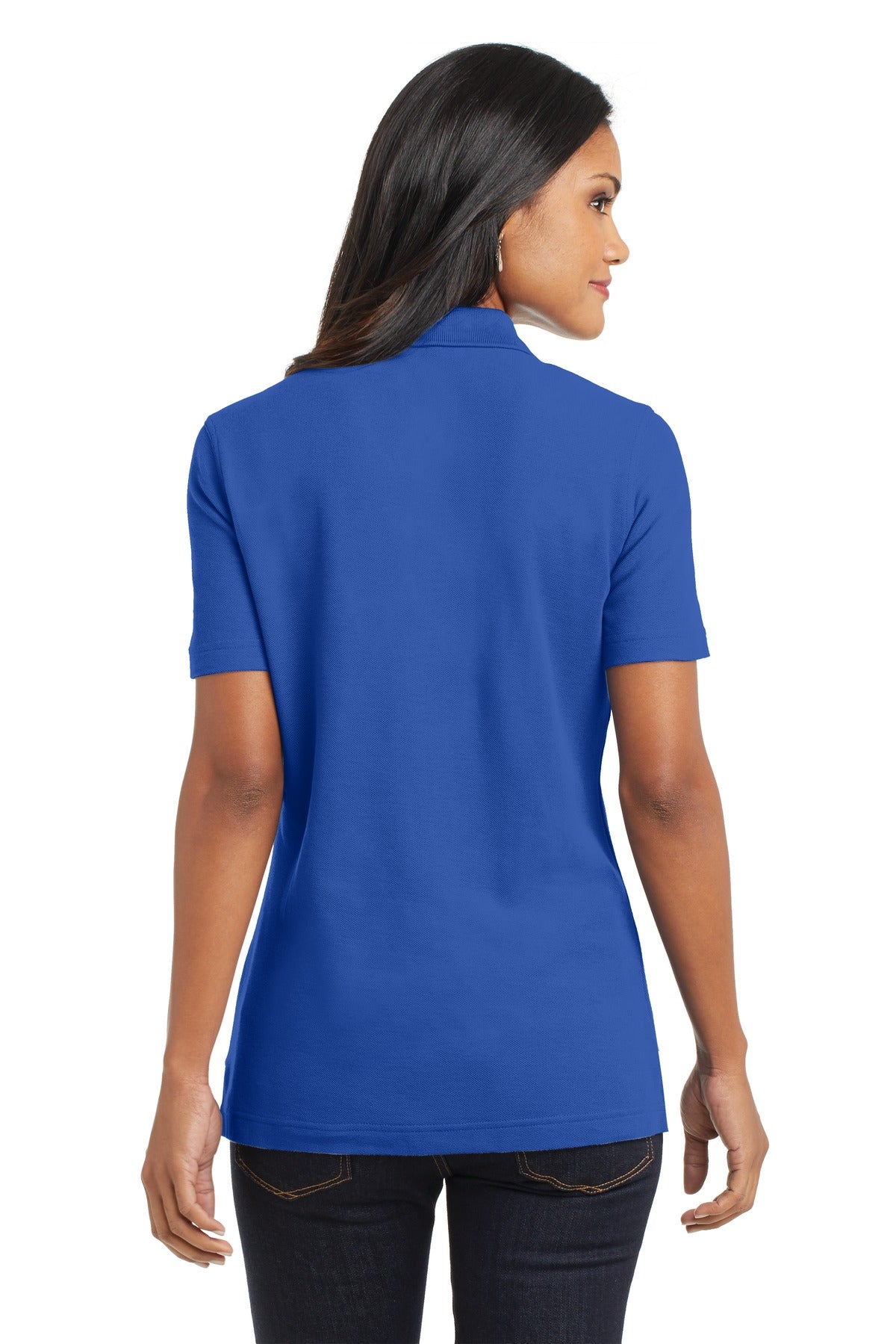 Port Authority Ladies EZCotton Pique Polo. L800 Womens Apparel Shirts & Tops