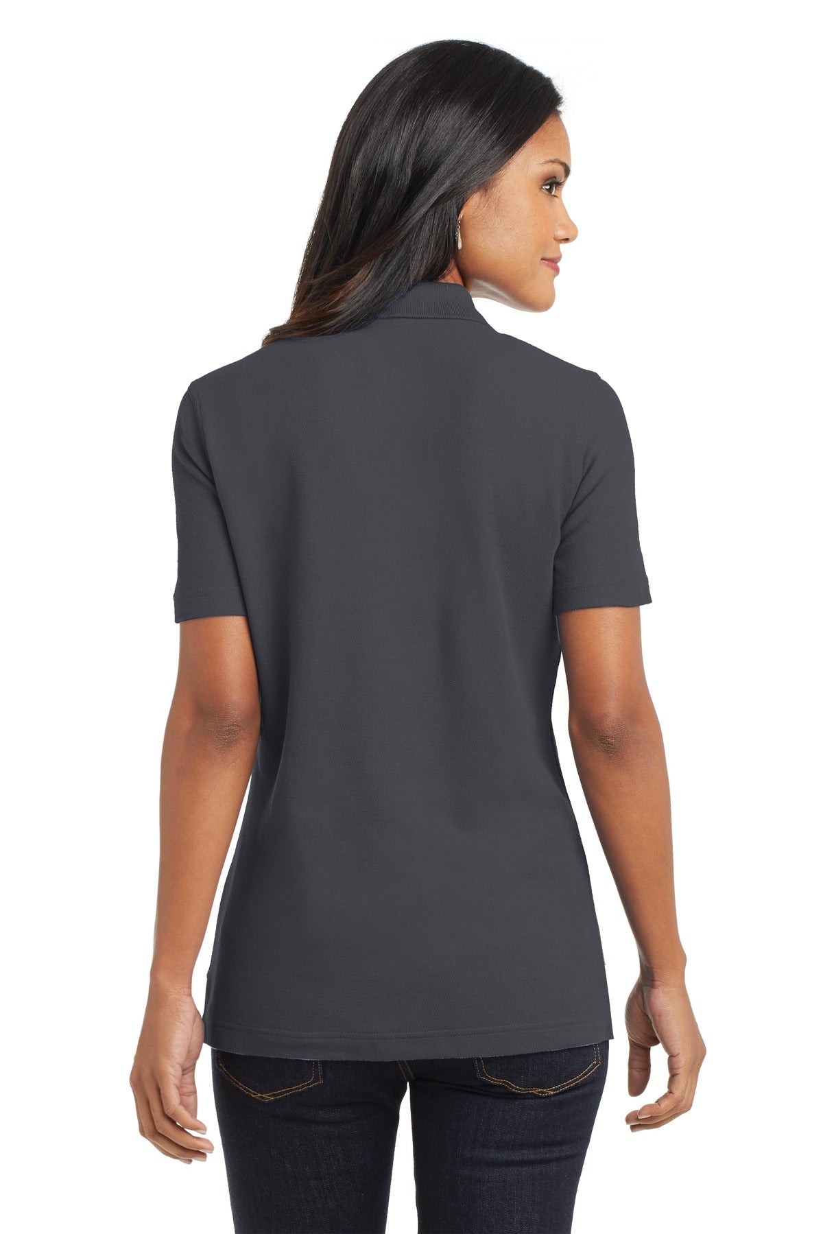 Port Authority Ladies EZCotton Pique Polo. L800 Womens Apparel Shirts & Tops