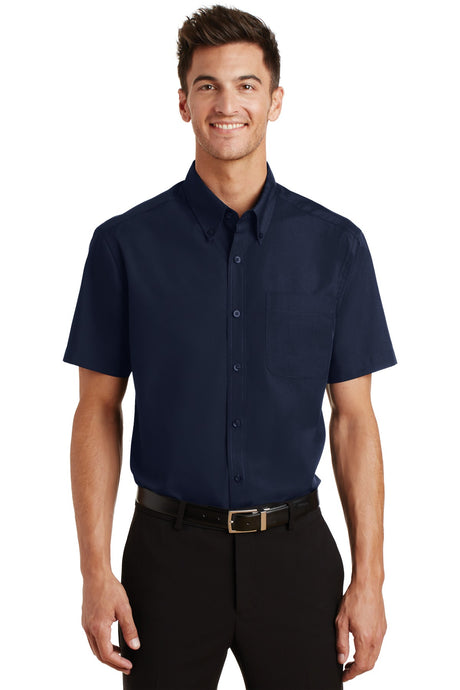 Port Authority Men's Short Sleeve Value Poplin Shirt. S633 Mens Apparel Shirts & Tops