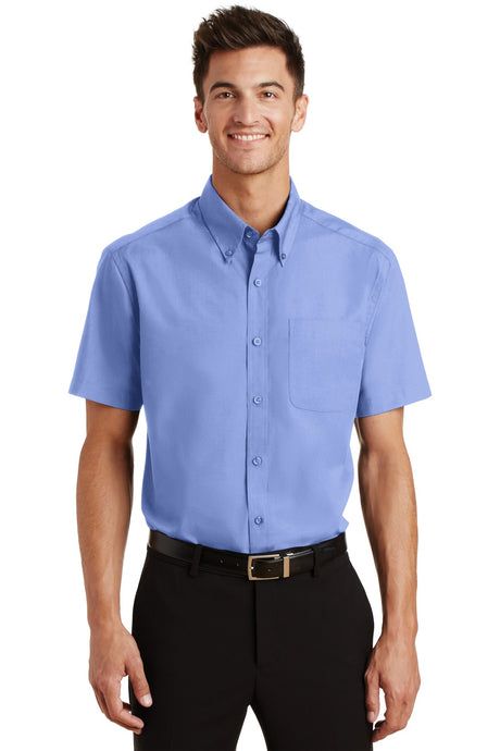 Port Authority Men's Short Sleeve Value Poplin Shirt. S633 Mens Apparel Shirts & Tops