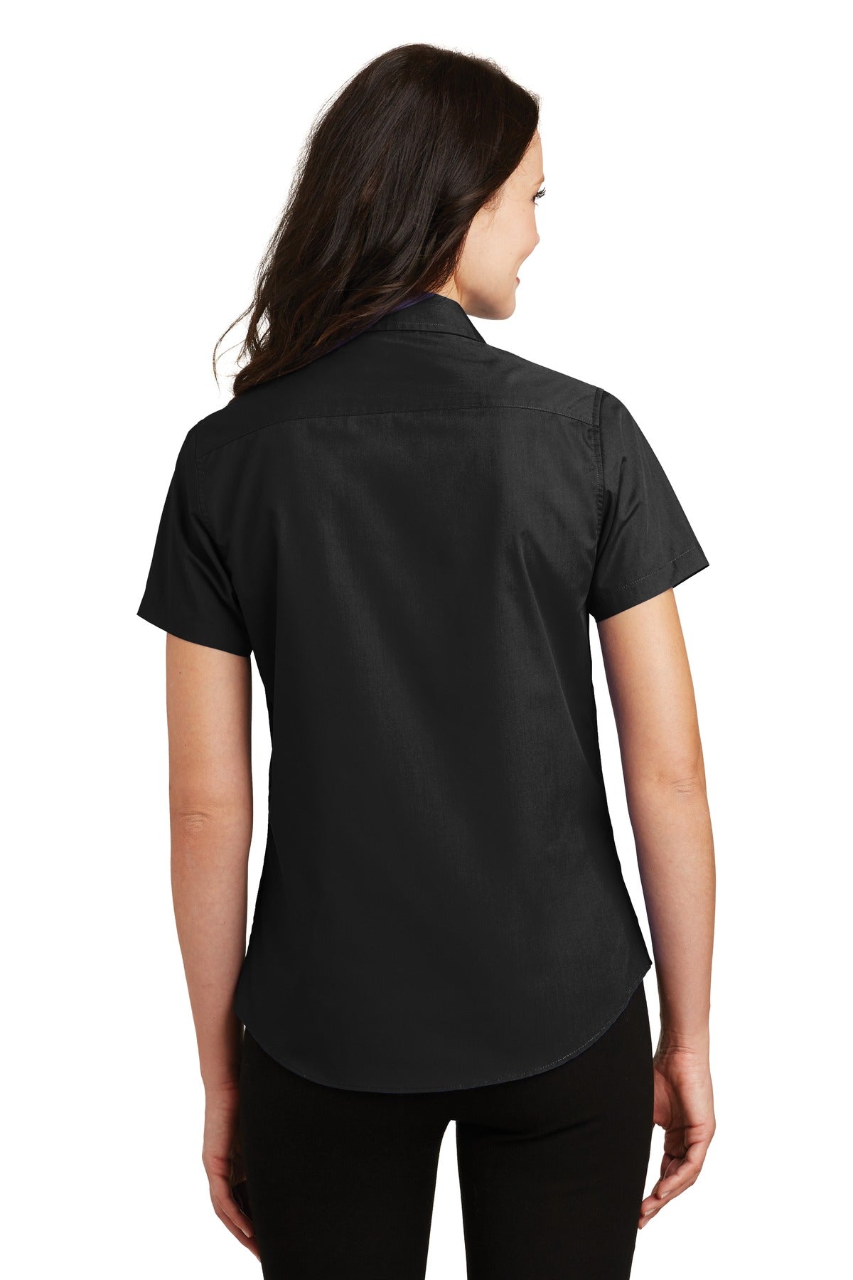 Port Authority Ladies Short Sleeve Value Poplin Shirt. L633 Womens Apparel Shirts & Tops