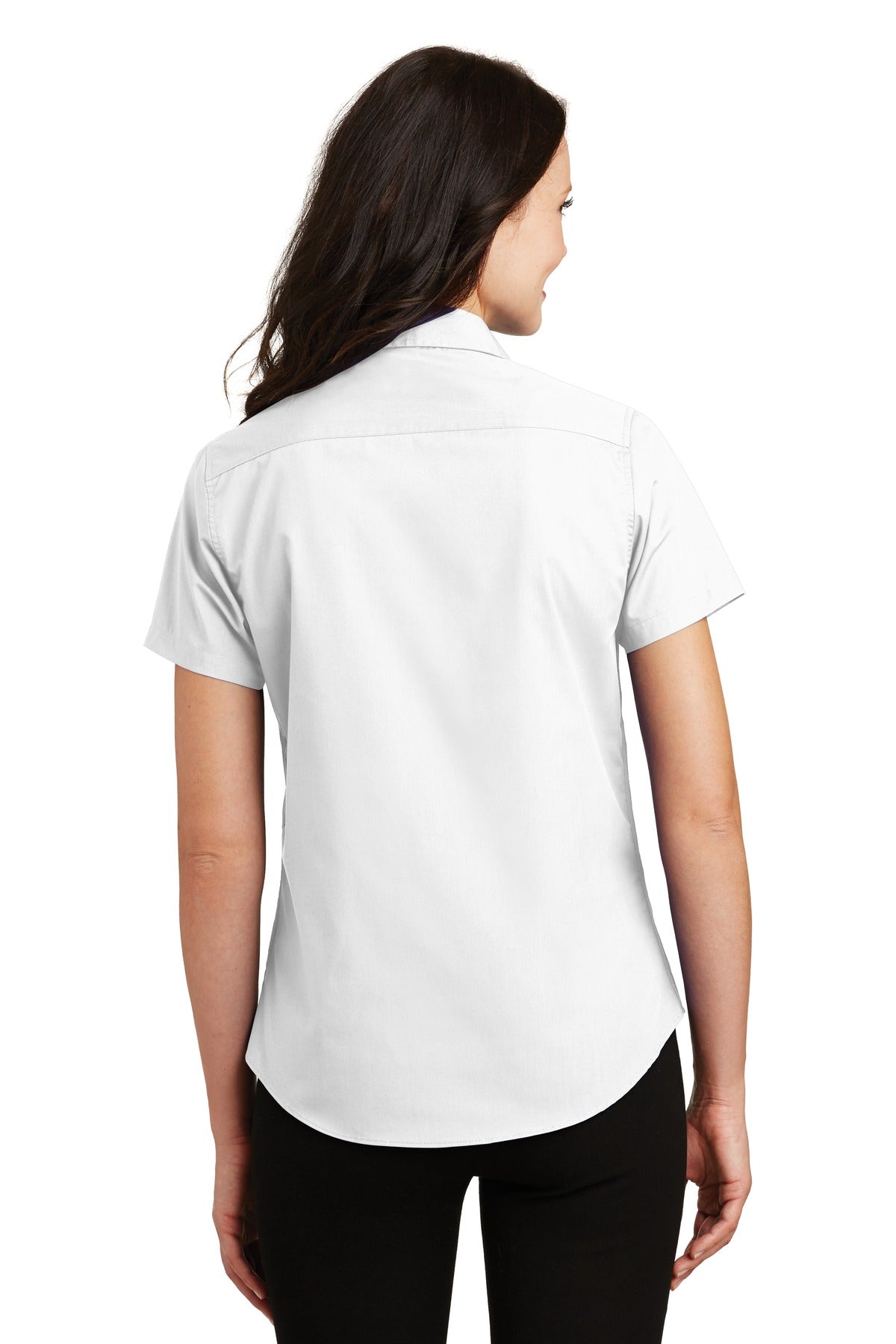 Port Authority Ladies Short Sleeve Value Poplin Shirt. L633 Womens Apparel Shirts & Tops