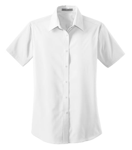 Port Authority Ladies Short Sleeve Value Poplin Shirt. L633 Womens Apparel Shirts & Tops