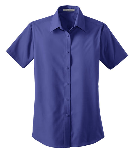 Port Authority Ladies Short Sleeve Value Poplin Shirt. L633 Womens Apparel Shirts & Tops