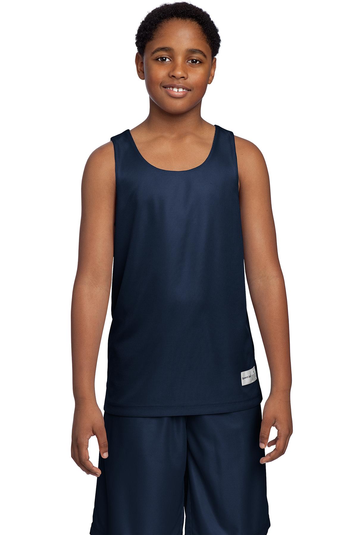 Sport-Tek Youth PosiCharge Mesh Reversible Tank