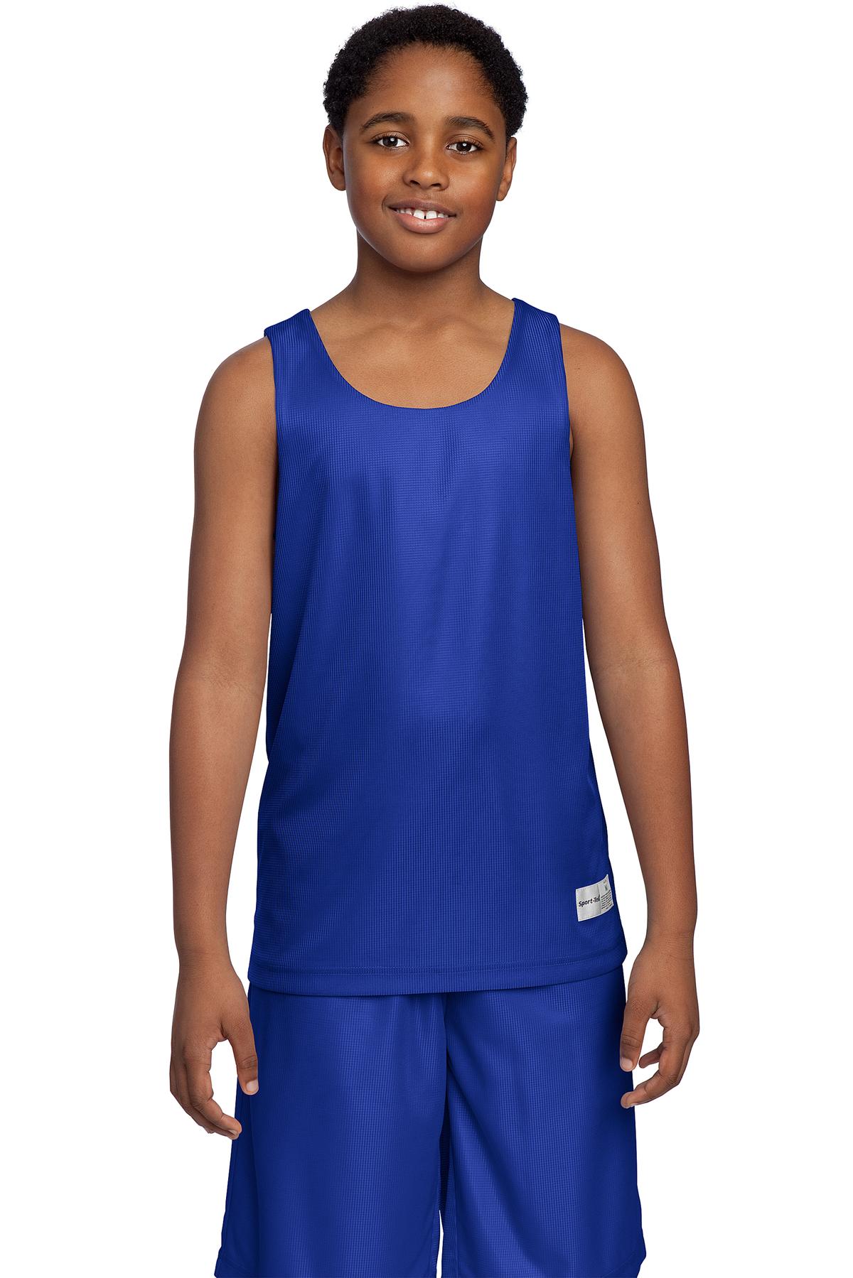 Sport-Tek Youth PosiCharge Mesh Reversible Tank