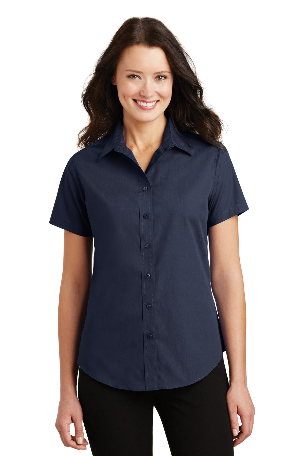 Port Authority Women's Short Sleeve Value Poplin Shirt