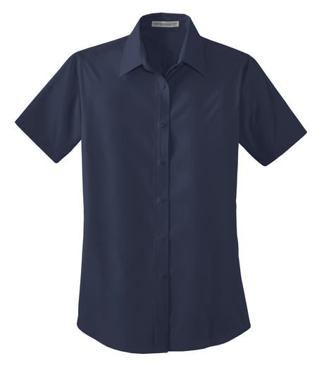 Port Authority Ladies Short Sleeve Value Poplin Shirt. L633 Womens Apparel Shirts & Tops