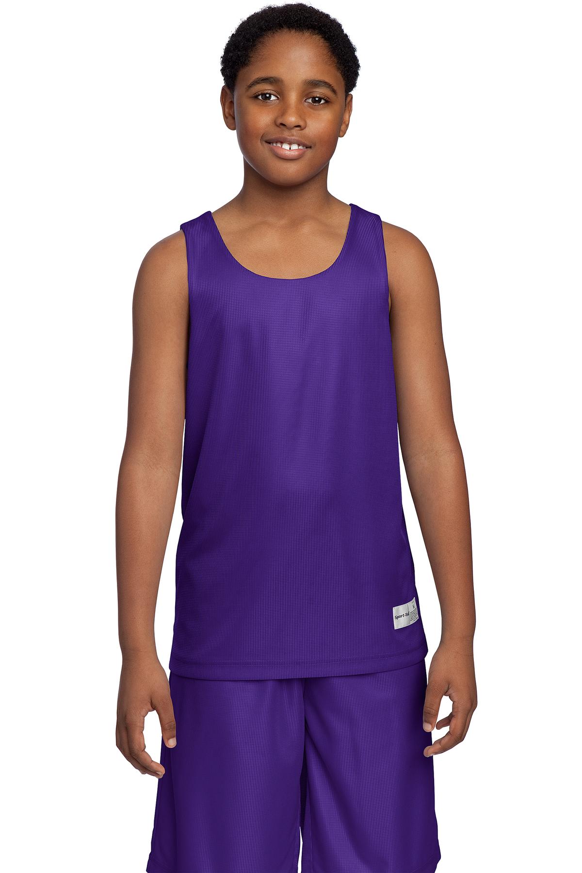 Sport-Tek Youth PosiCharge Mesh Reversible Tank