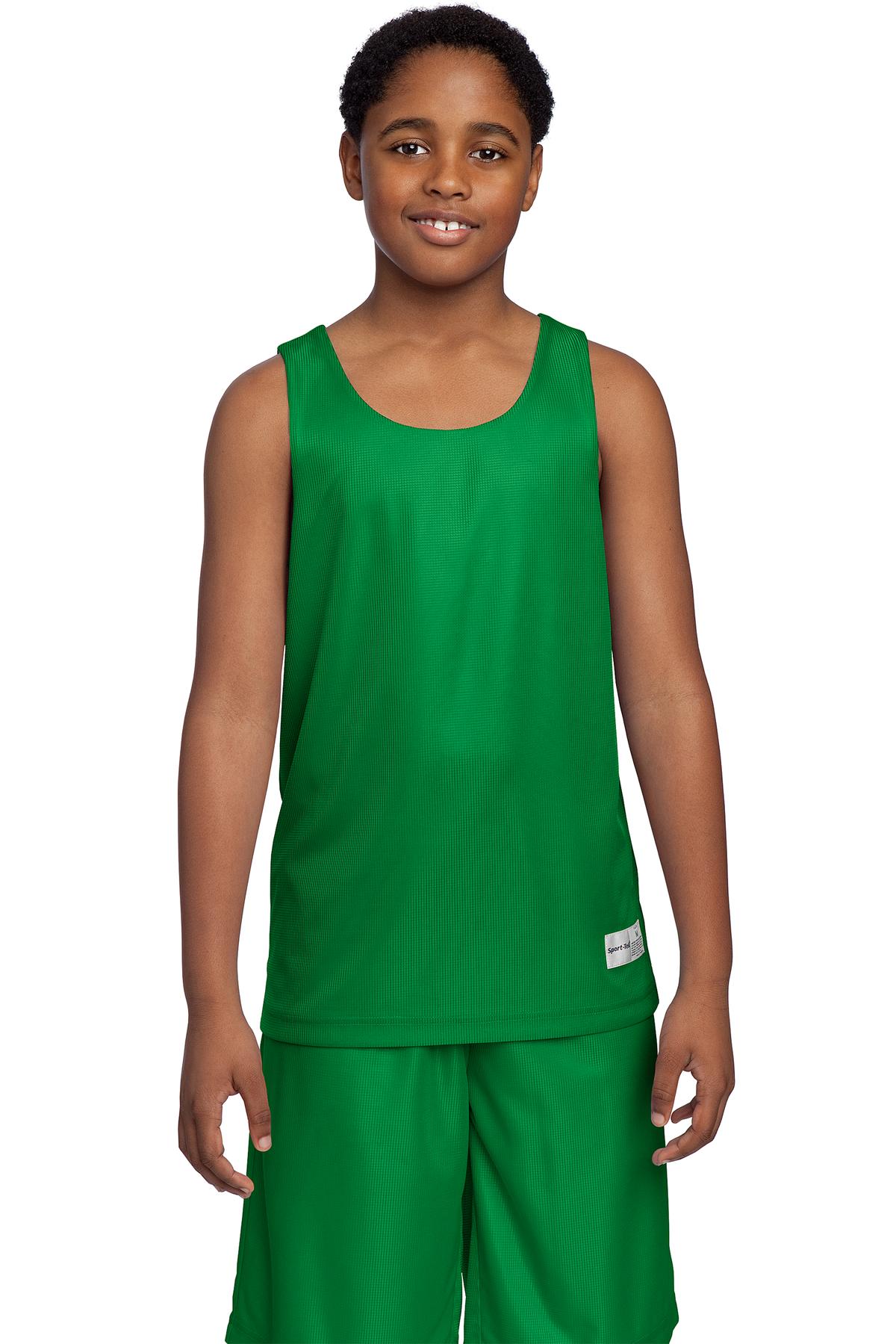 Sport-Tek Youth Boy's PosiCharge Mesh Reversible Tank. YT550 Youth Apparel Shirts & Tops