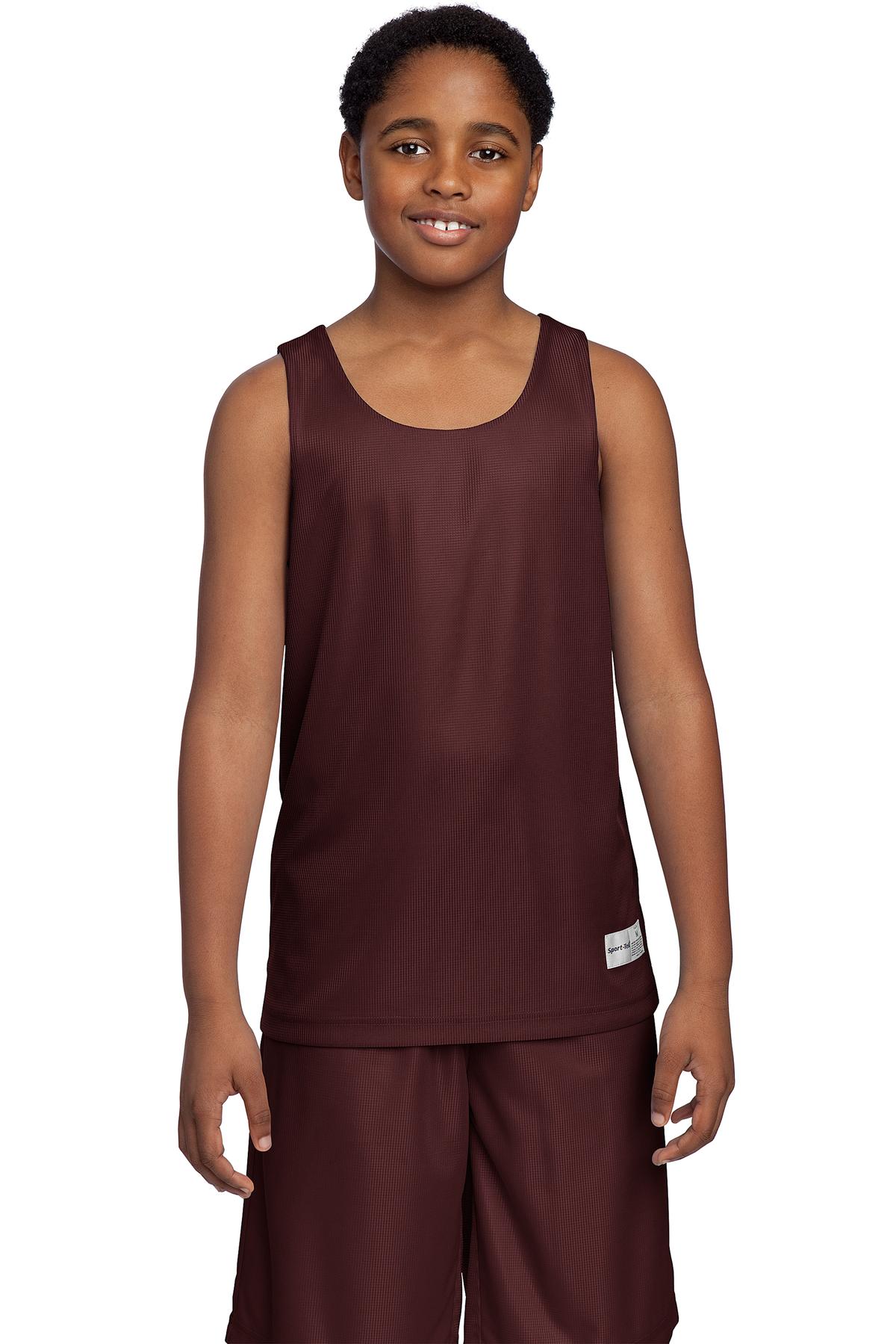 Sport-Tek Youth PosiCharge Mesh Reversible Tank