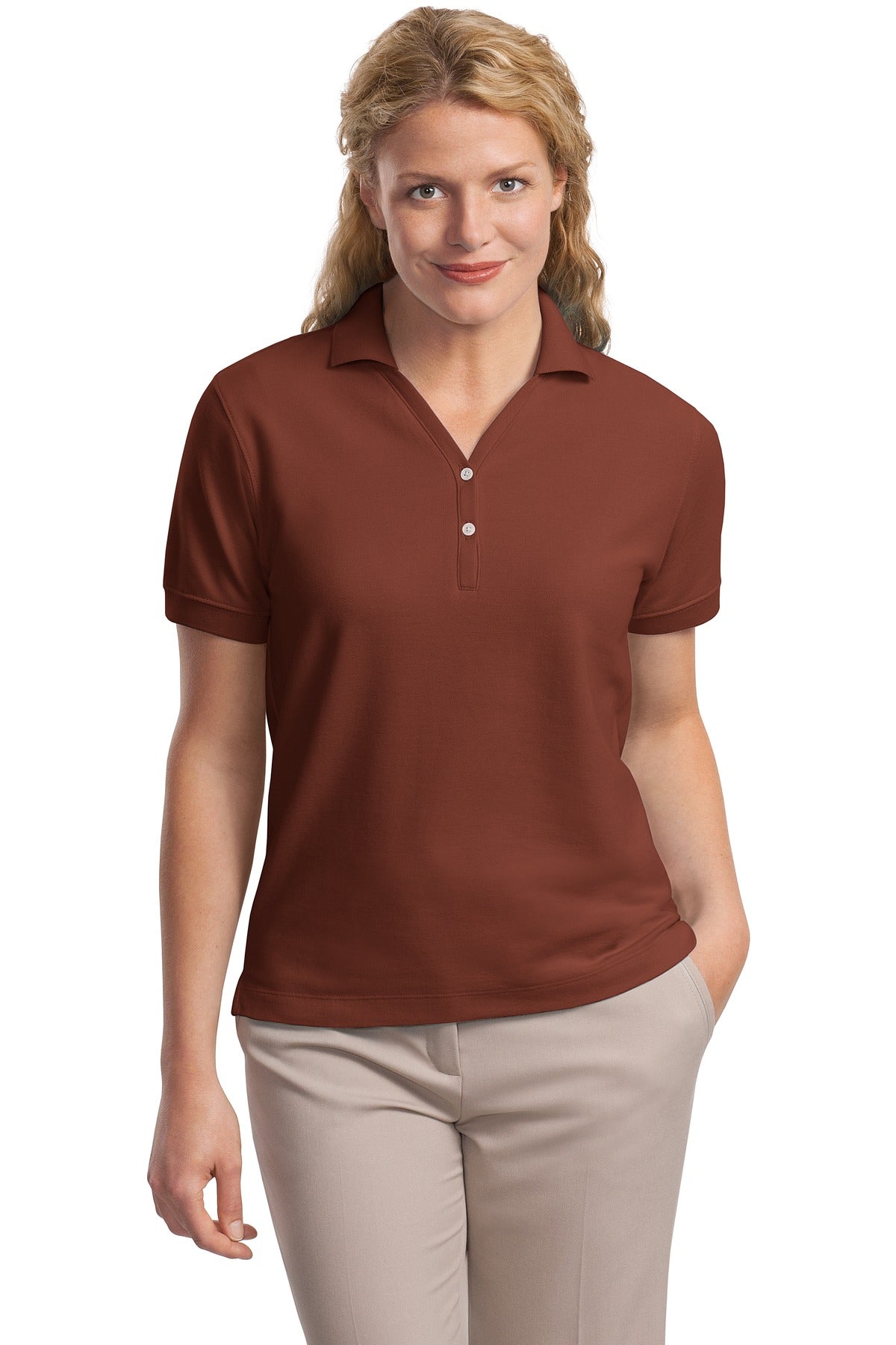 Port Authority Ladies 100% Pima Cotton Polo.  L448
