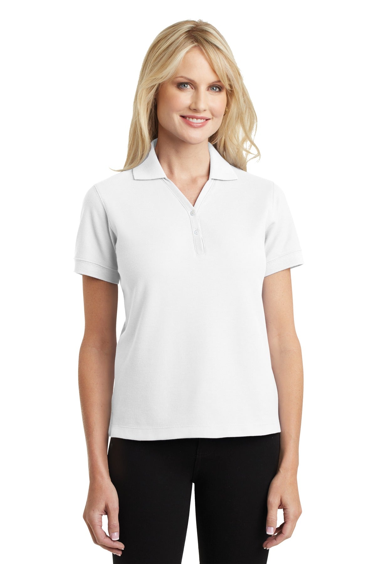 Port Authority Ladies 100% Pima Cotton Polo.  L448