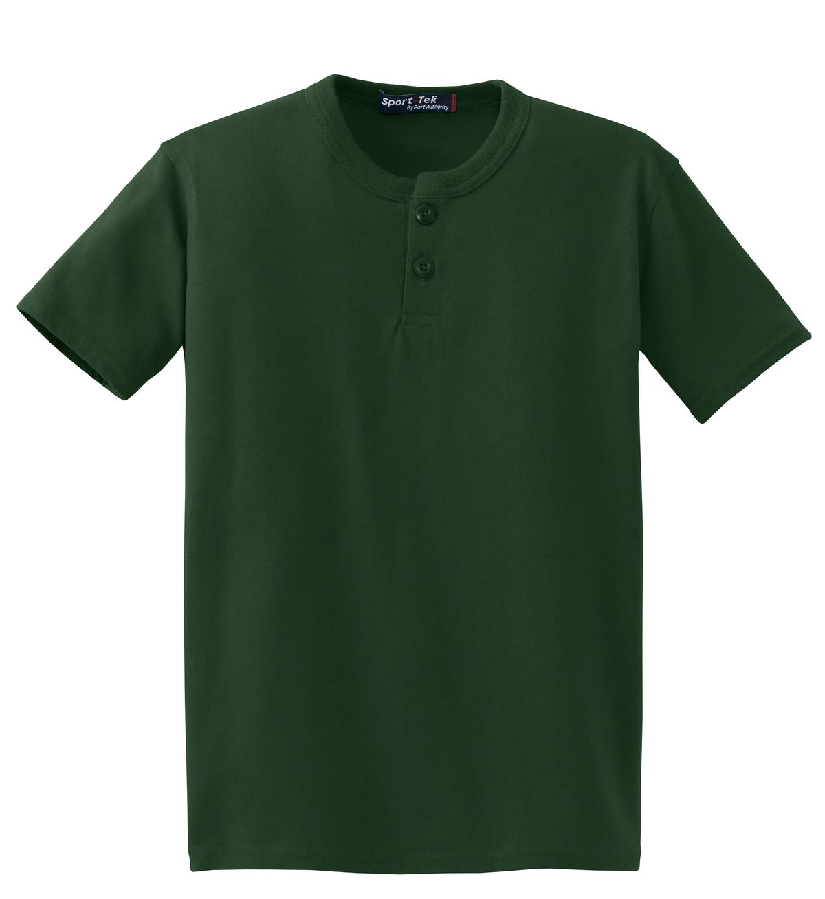 Sport-Tek Youth Short Sleeve Henley. YT210 Youth Apparel Shirts & Tops