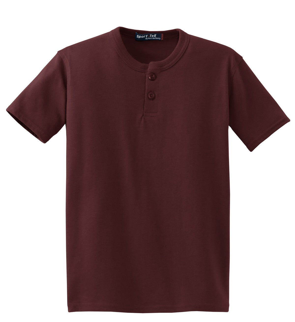 Sport-Tek Youth Short Sleeve Henley. YT210 Youth Apparel Shirts & Tops