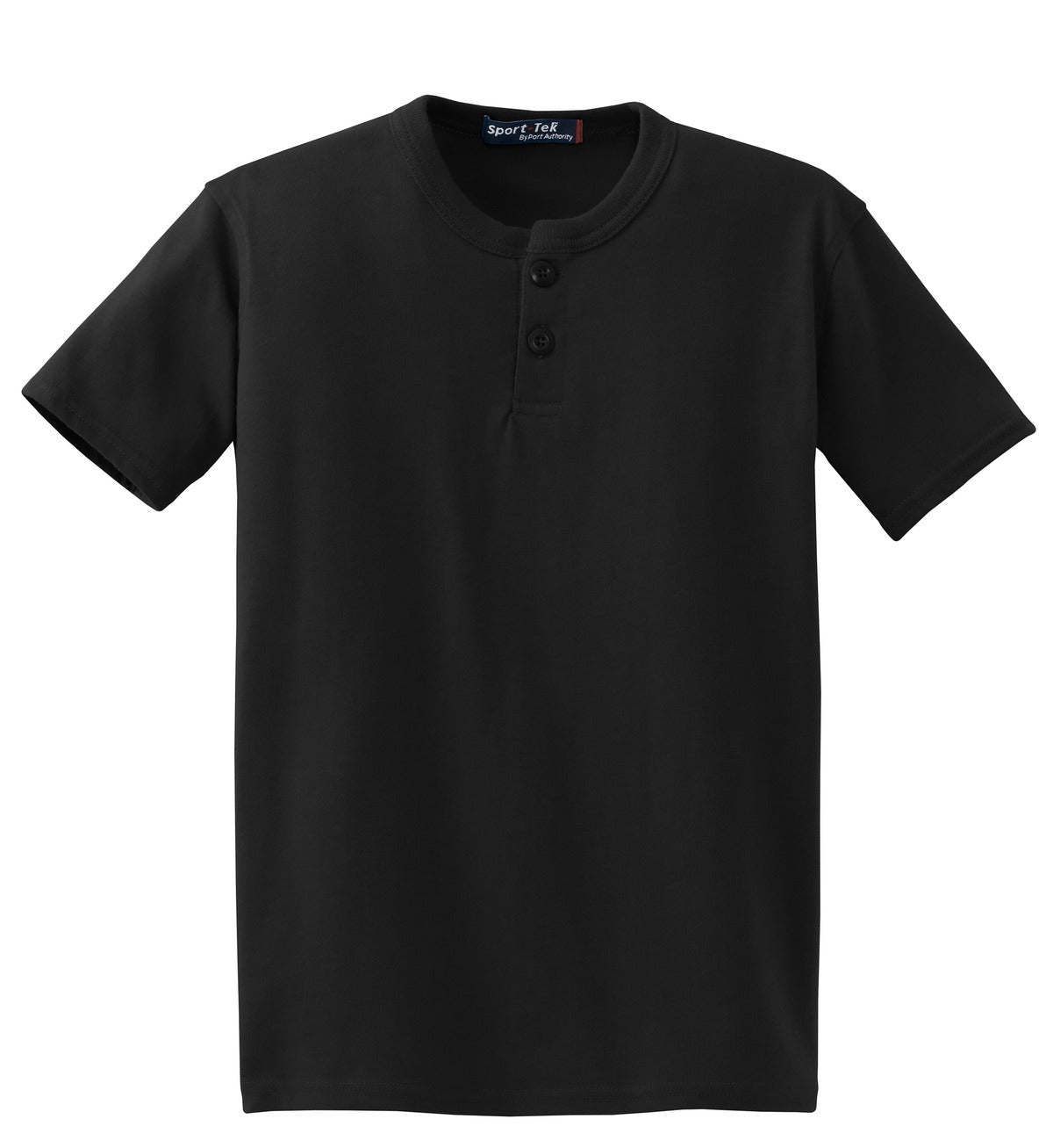 Sport-Tek Youth Short Sleeve Henley. YT210 Youth Apparel Shirts & Tops
