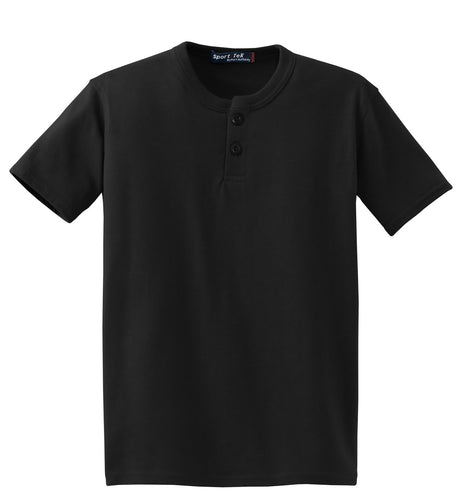 Sport-Tek Youth Short Sleeve Henley. YT210 Youth Apparel Shirts & Tops