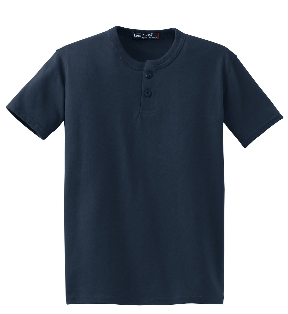 Sport-Tek Youth Short Sleeve Henley. YT210 Youth Apparel Shirts & Tops
