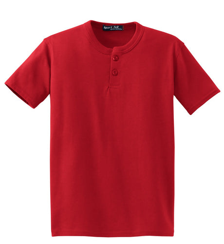 Sport-Tek Youth Short Sleeve Henley. YT210 Youth Apparel Shirts & Tops