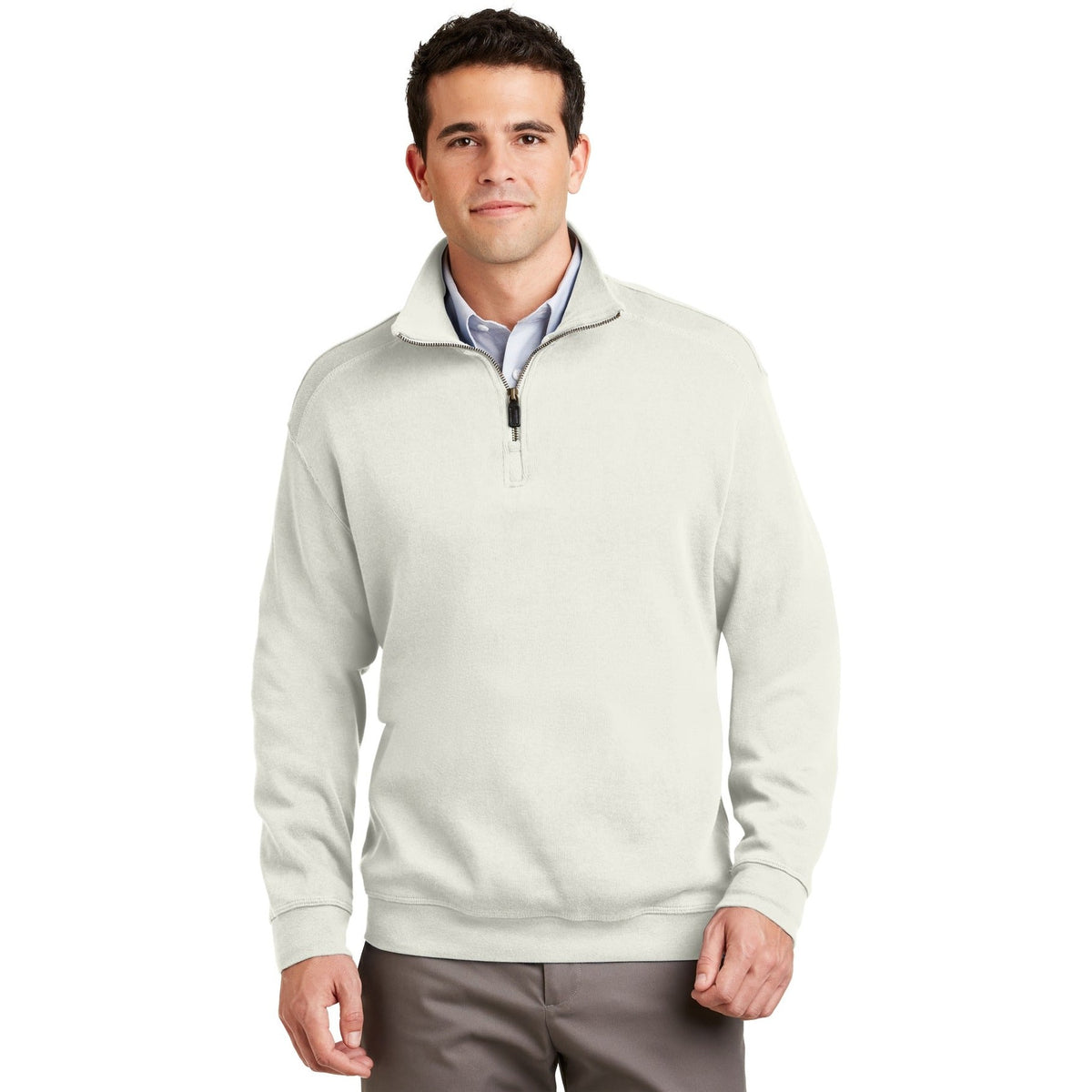 Port Authority Men's Flatback Rib 1/4-Zip Pullover