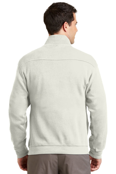 Port Authority Men's Flatback Rib 1/4-Zip Pullover. F220 Mens Apparel Sweatshirts & Fleece