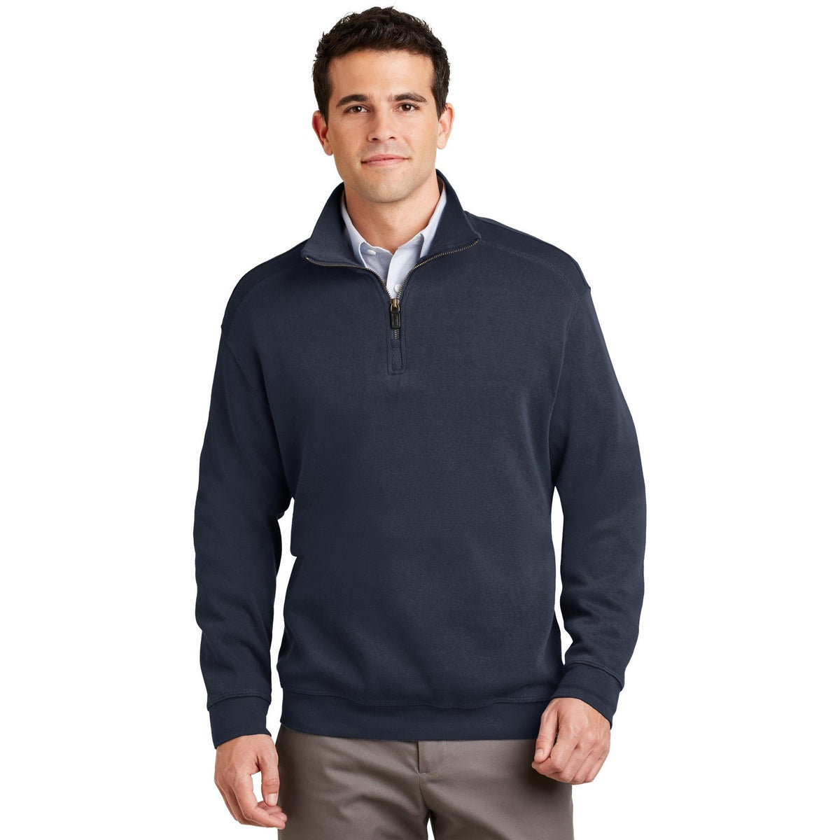 Port Authority Men's Flatback Rib 1/4-Zip Pullover