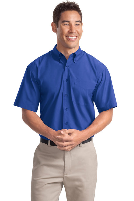 Port Authority Men's Short Sleeve Easy Care Soil Resistant Shirt. S507 Mens Apparel Shirts & Tops
