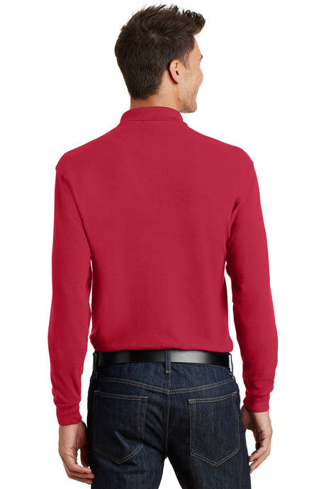 Port Authority Men's Long Sleeve Heavyweight Cotton Pique Polo. K320 Mens Apparel Shirts & Tops