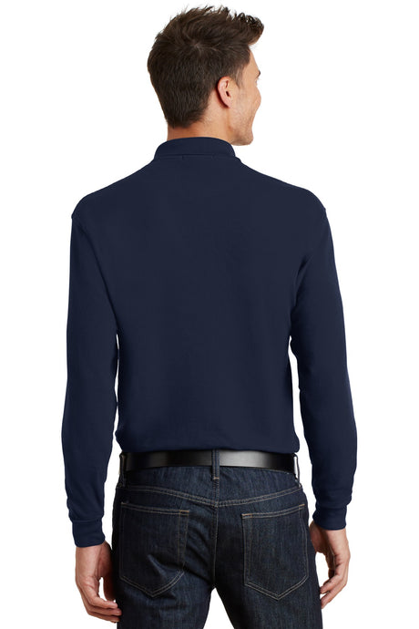 Port Authority Men's Long Sleeve Heavyweight Cotton Pique Polo. K320 Mens Apparel Shirts & Tops