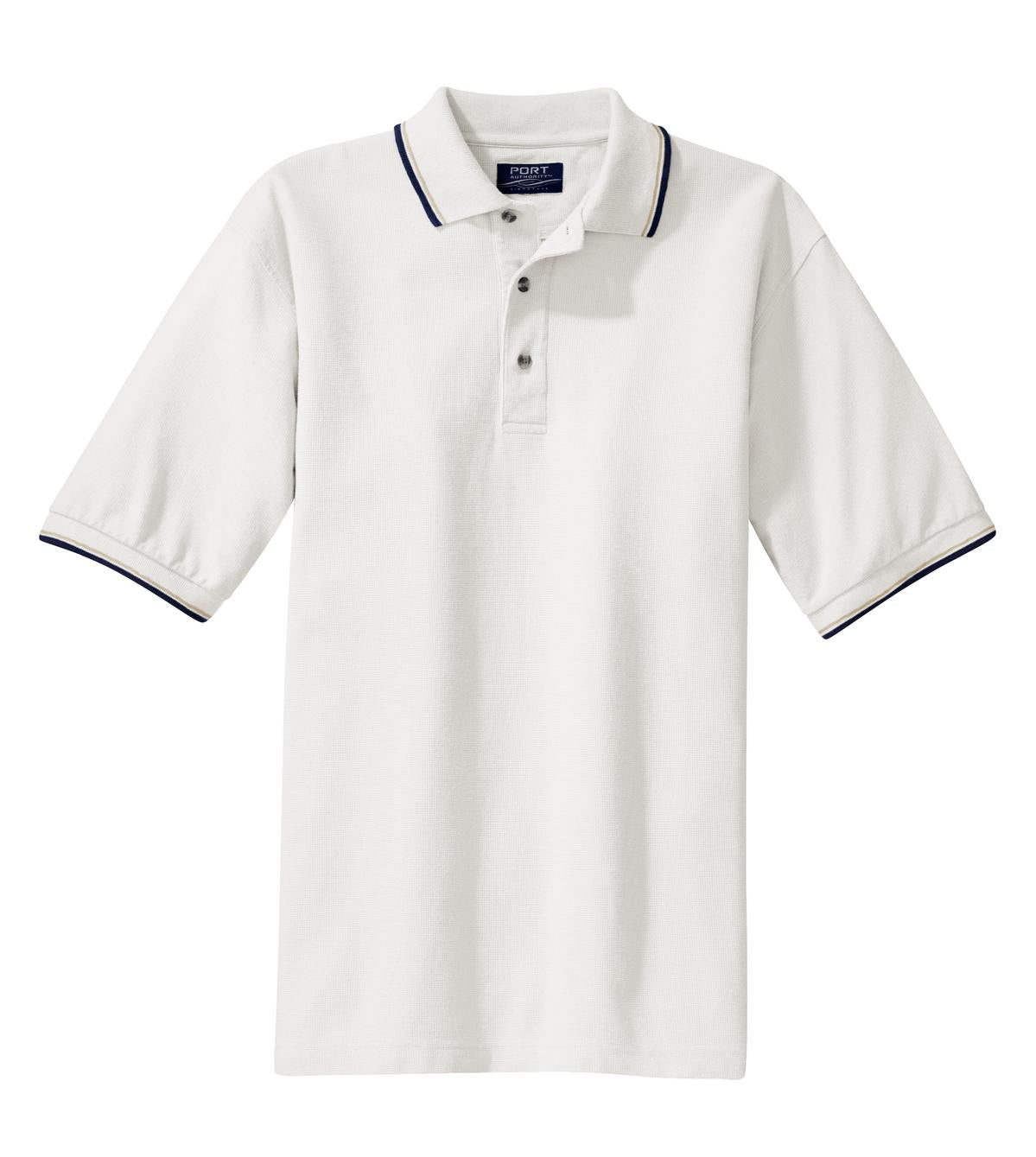Port Authority Men's Cool Mesh Polo with Tipping Stripe Trim. K431 Mens Apparel Shirts & Tops