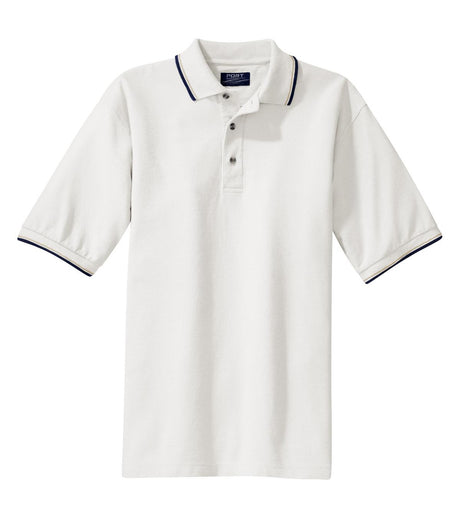 Port Authority Men's Cool Mesh Polo with Tipping Stripe Trim. K431 Mens Apparel Shirts & Tops