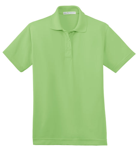 Port Authority Ladies Poly-Charcoal Blend Pique Polo. L497 Womens Apparel Shirts & Tops