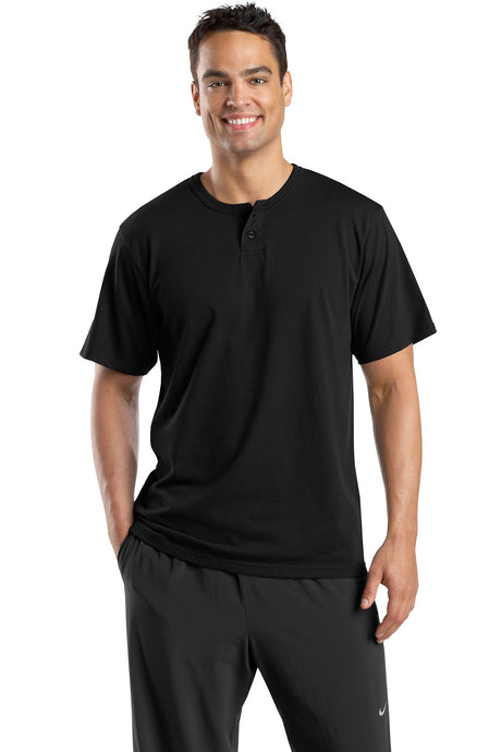 Sport-Tek Men's Short Sleeve Henley. T210 Mens Apparel Shirts & Tops