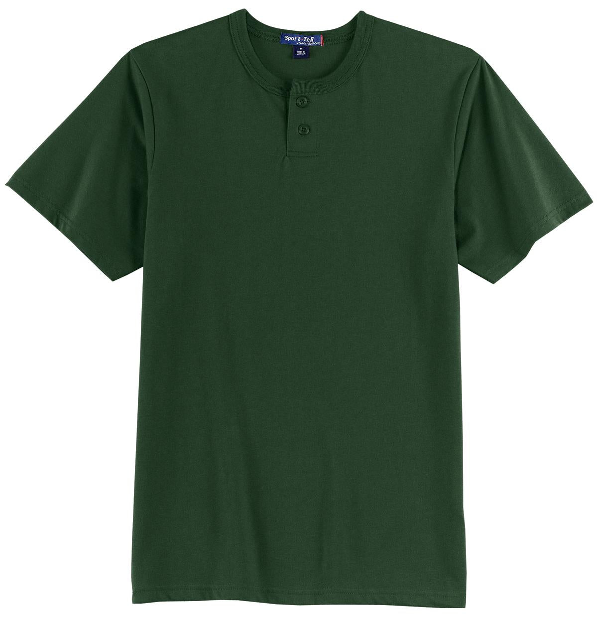 Sport-Tek Men's Short Sleeve Henley. T210 Mens Apparel Shirts & Tops