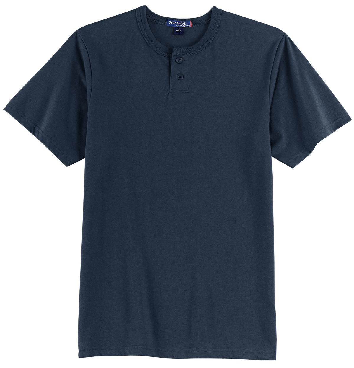 Sport-Tek Men's Short Sleeve Henley. T210 Mens Apparel Shirts & Tops