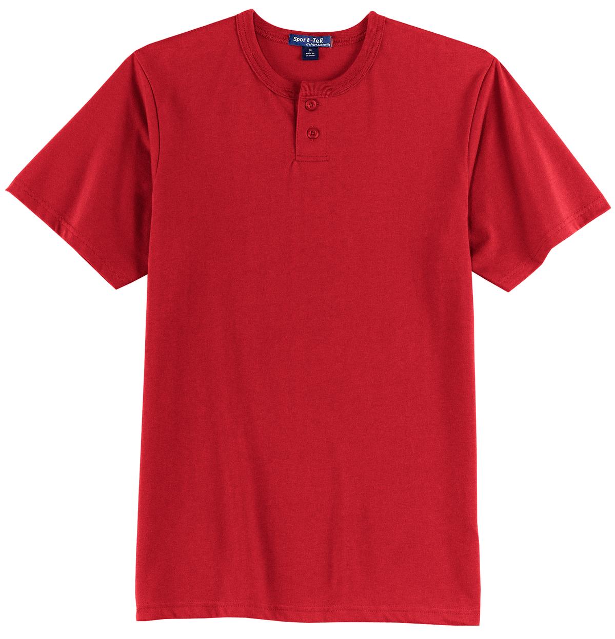 Sport-Tek Men's Short Sleeve Henley. T210 Mens Apparel Shirts & Tops
