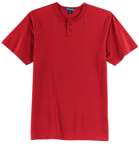 Sport-Tek Men's Short Sleeve Henley. T210 Mens Apparel Shirts & Tops