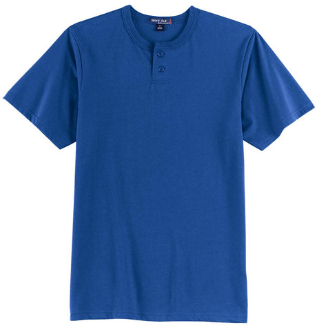 Sport-Tek Men's Short Sleeve Henley. T210 Mens Apparel Shirts & Tops