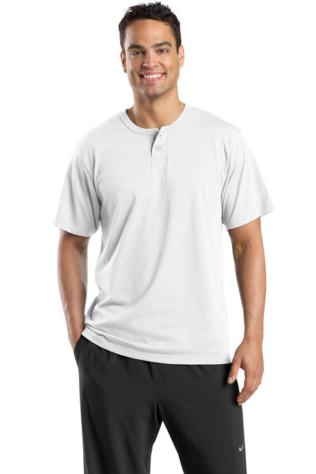 Sport-Tek Men's Short Sleeve Henley. T210 Mens Apparel Shirts & Tops