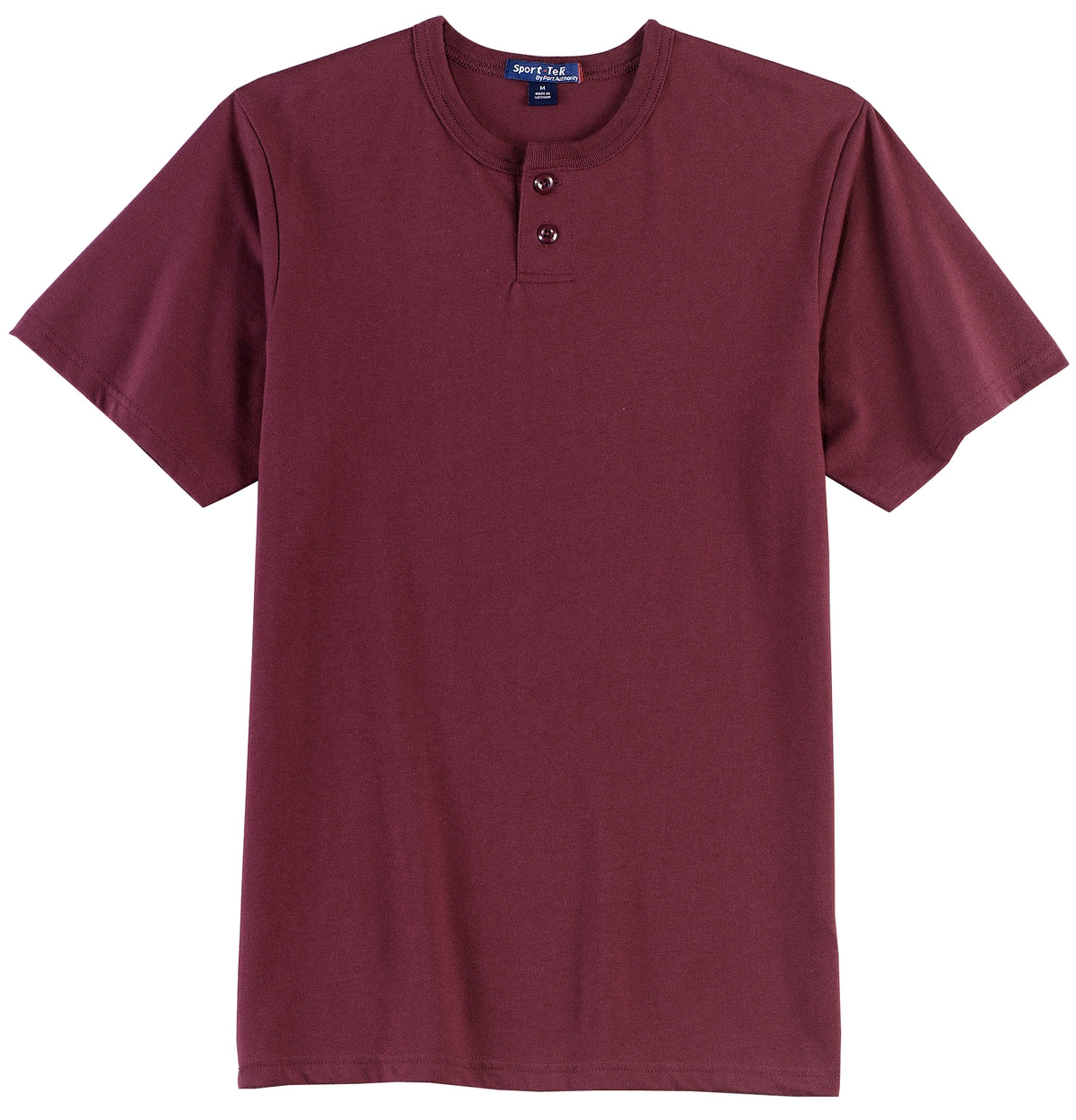 Sport-Tek Men's Short Sleeve Henley. T210 Mens Apparel Shirts & Tops